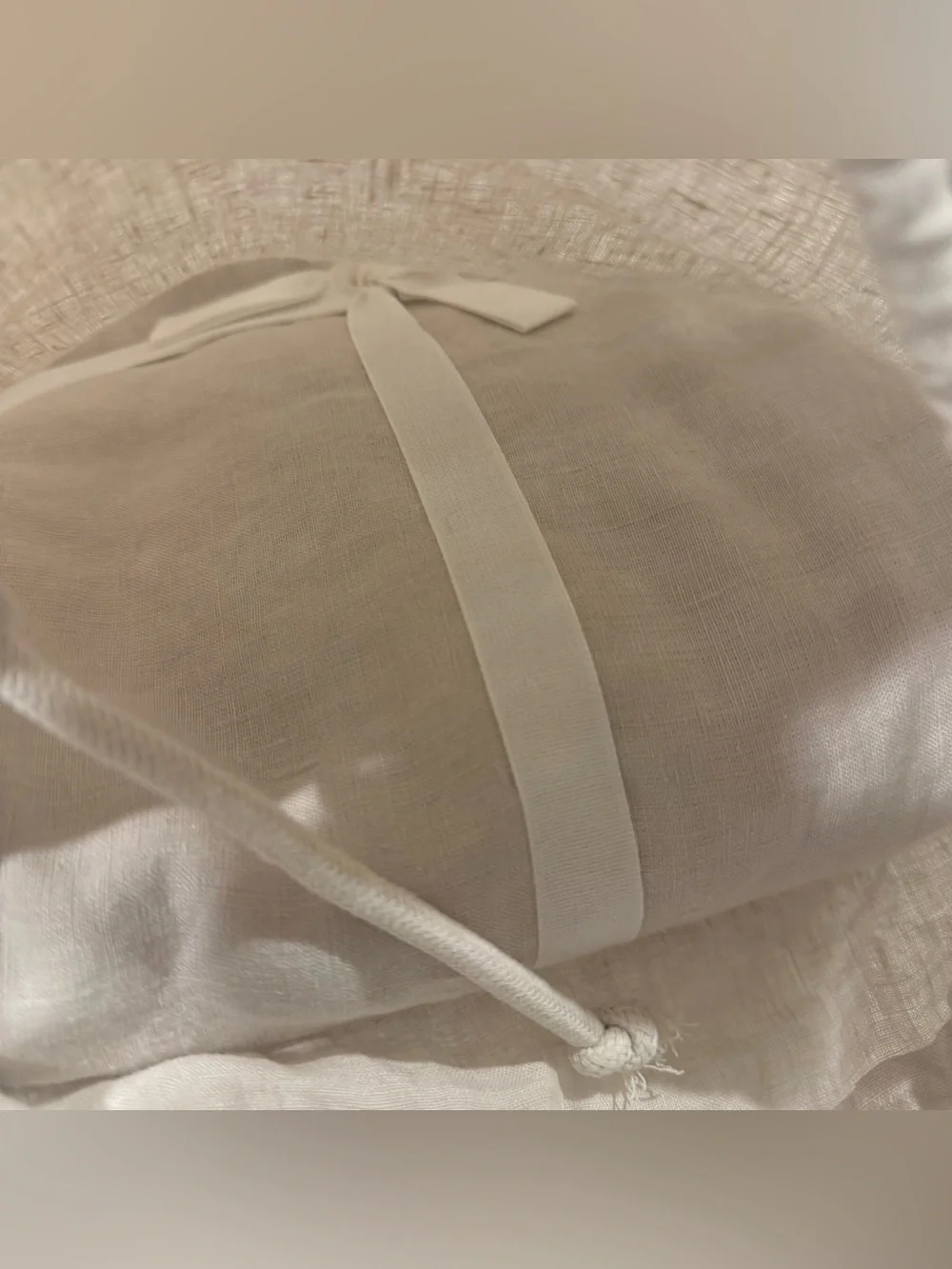 New Quince European Linen Duvet Cover Set Full/Queen MSRP $194 Sand